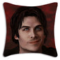 Hot American TV series Vampire Diaries Pillow Covers Sofa Decorative Home Double-sided Printing Short Plush Cute Cushion Cover