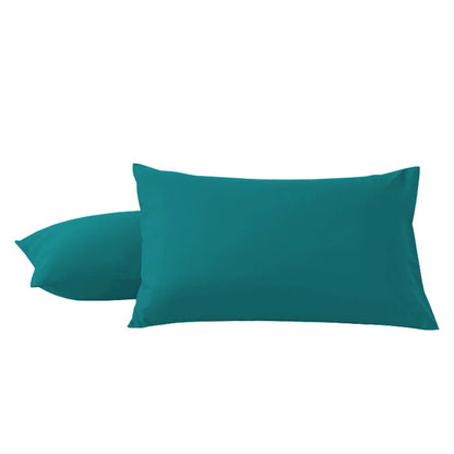 2Pcs Pack Microfiber Pillowcases Solid Color, Envelope Closure, Machine Washable, Woven Fabric, for Bedroom, Living Room