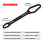 1pcs headed multifunctional universal wrench universal wrench self tightening drooping wrench repair tool for household mainten