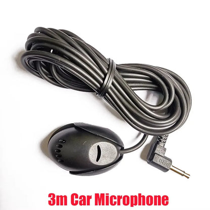 Car Audio Microphone 3.5mm Clip Jack Plug Mic Stereo Mini Wired External Microphone For Auto DVD Radio 3m Long Professionals