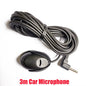 Car Audio Microphone 3.5mm Clip Jack Plug Mic Stereo Mini Wired External Microphone For Auto DVD Radio 3m Long Professionals