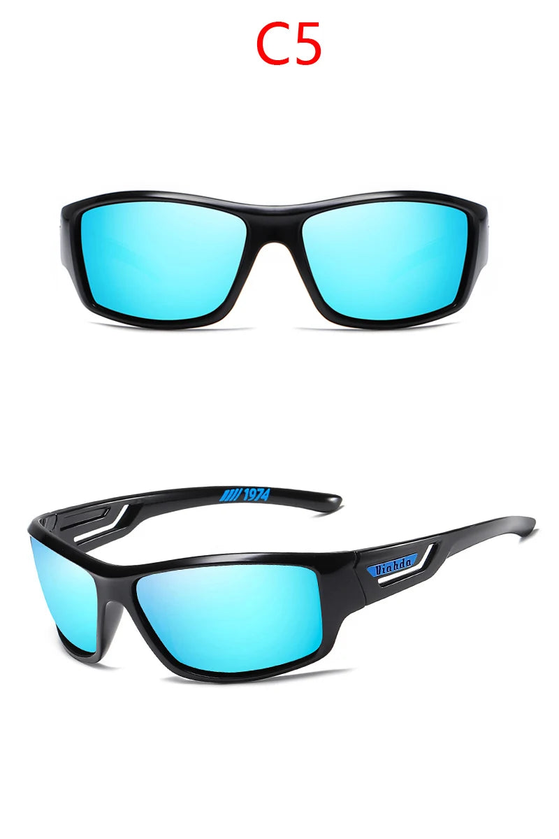 VIAHDA New Polarized Sunglasses Men Driving Sport Designer Sun Glasses Women Eyewear UV400 Without Box Fishing Hiking