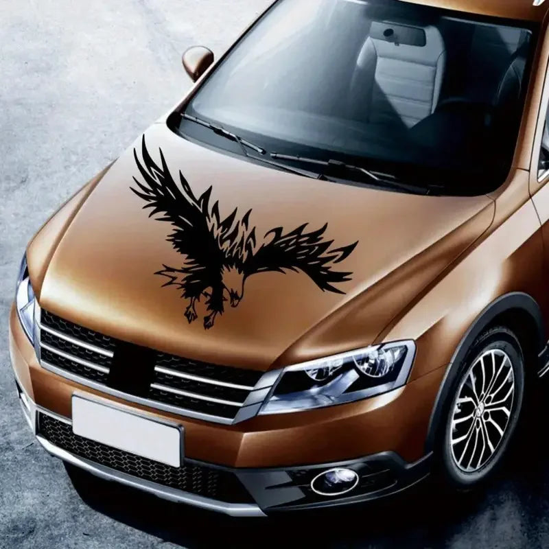 Car Stickers Eagle Door Stickers Engine Hood, Body Side Universal Embossed Waterproof Stickers