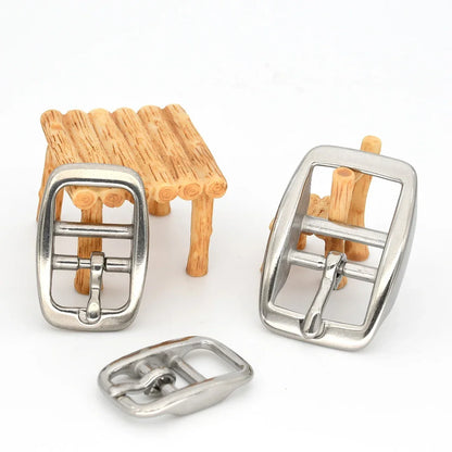 1pieceStainless Steel Adjustable Belt Buckle Double-bar Pin Buckle Tri-glide Slider Horse Halter Harness Accessories Parts