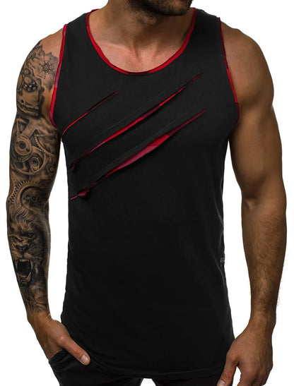 Men's Crew Neck Vest Side Totem 3D Printed Outdoor Street Sleeveless Printed Clothing Sports Casual Plus Men's Sports Vest