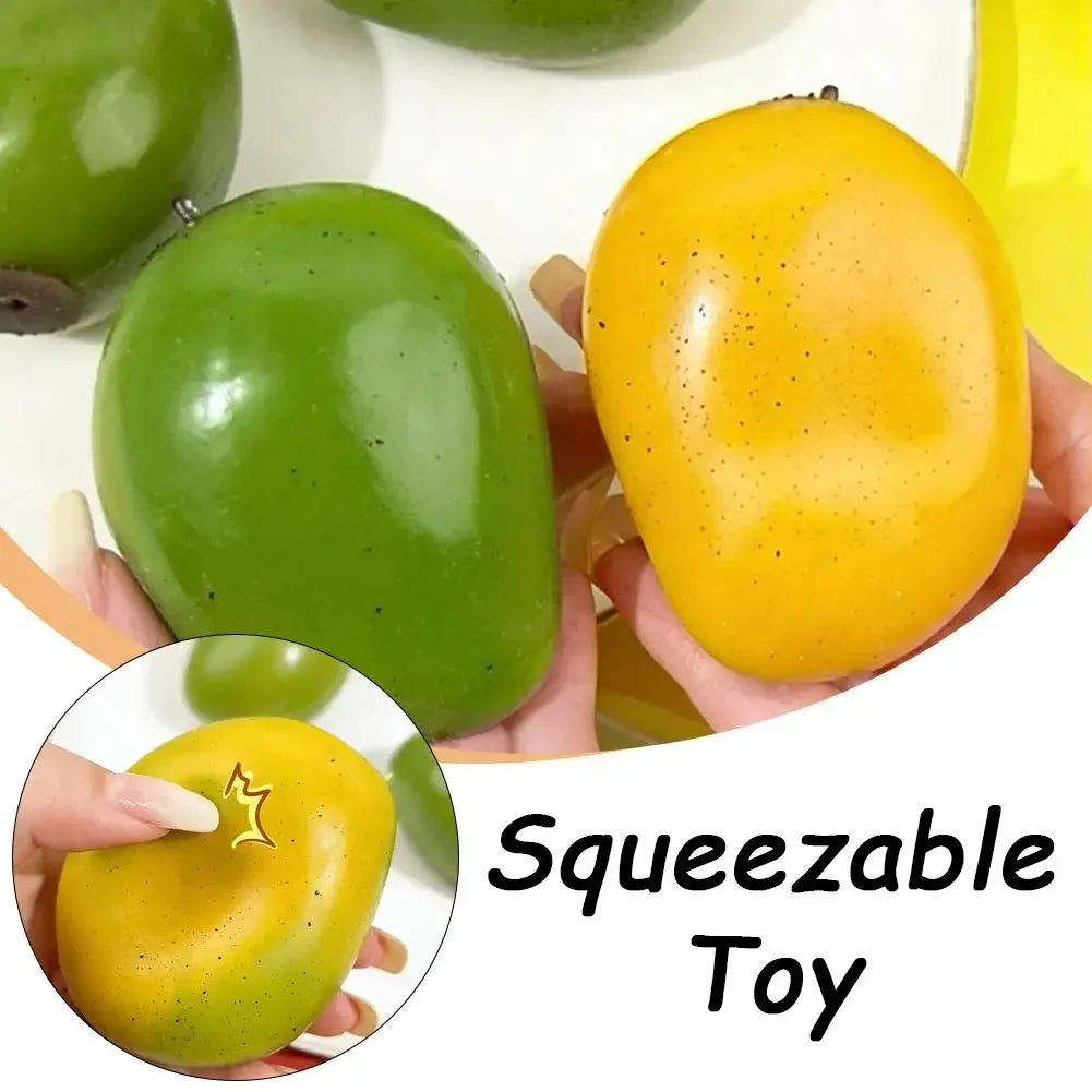 Squishy Toy Color Changing Mango Artificial Mango Pinching Toy Rebound Stress Release Toy Decompression Toy Creative Gifts