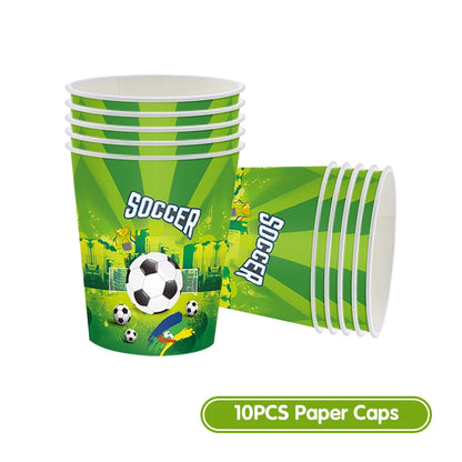 Football Birthday Decoration Party Supplies Tableware Balloons Set Candy Gift Boxes Football Birthday Gifts Kids Birthday Favors