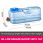5/5.5/7.5/10L Capacity Pure Water Buckets Container With Faucet Driving Water Tank Emergency Water Storage Container For Outdoor