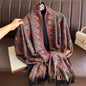 Luxury Winter Scarf Women Cashmere Warm Pashmina Brand Foulard Female Shawls Wraps Thick Soft Bufanda Poncho Scarves Stole 2025