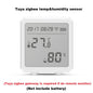ONENUO Tuya Zigbee Temperature and Humidity Sensor with LCD Screen Digital Display Wireless Thermometer Work with Alexa Google