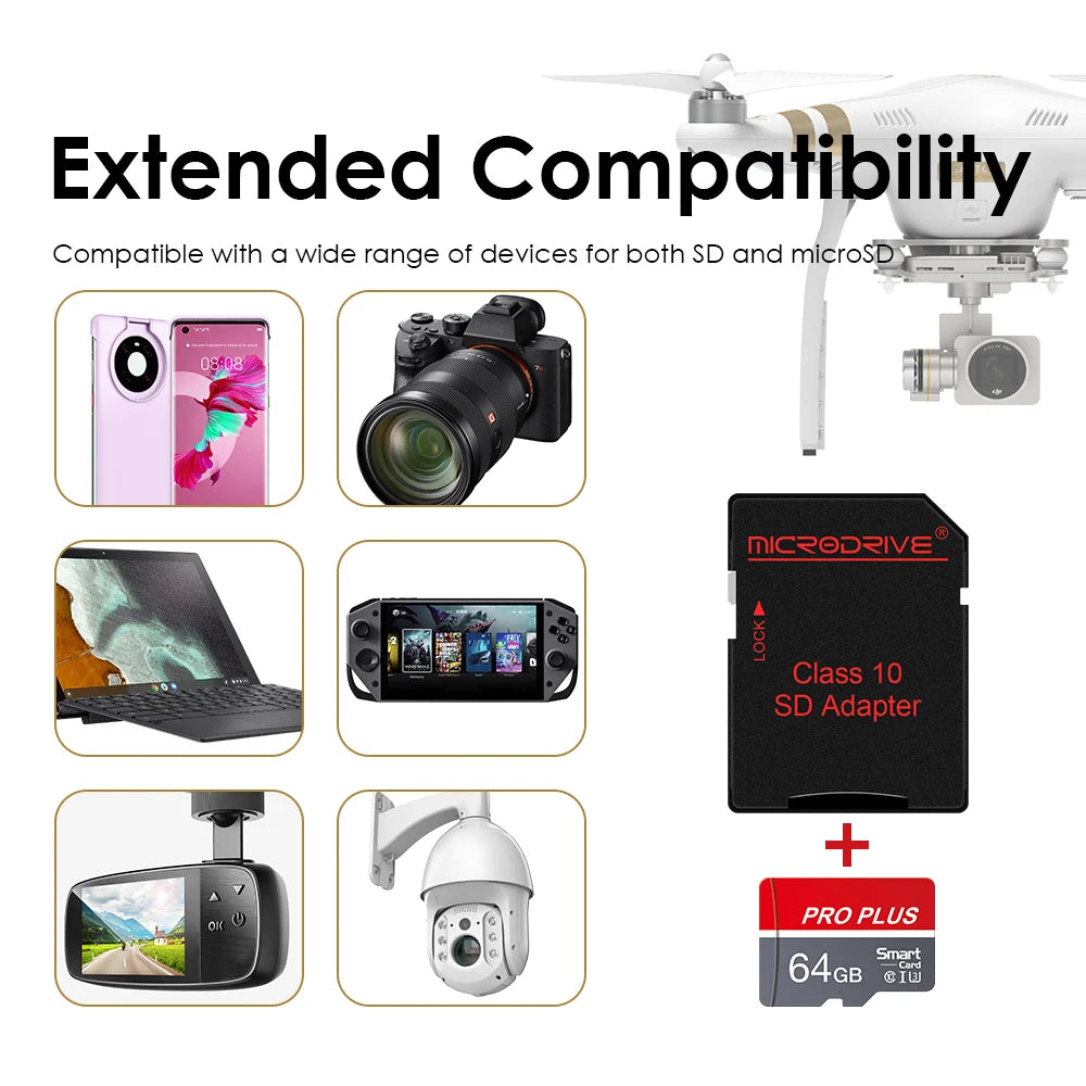 New memory Card 1GB 4GB 8GB 16GB 32GB 64GB 128GB Class 10 UHS-1 micro tf  sd Card TF Card 32 GB For Smartphone  flash memory