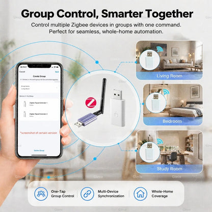 Zigbee Signal Repeater USB Range Extender Signal Amplifier Option With High-Gain Antenna Smart Life TUYA Home Automation Z2MQTT