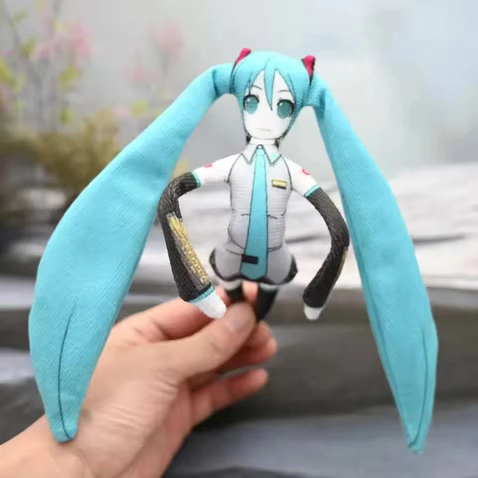 Anime Kasane Teto Mizuki Len Rin Cosplay Doll Stuffed Mascot Twistable Shape Body Wire Skeleton Action Dolls Accessories