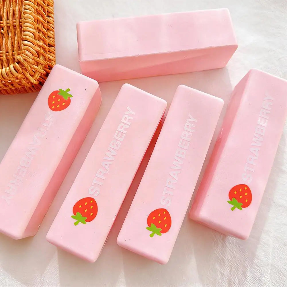 Cute Strawberry Milk Bar Squishy Toy Soft Slow Rising Squeeze Stress Relief Toy Funny Anti-Stress Sensory Toy for Adults Gifts