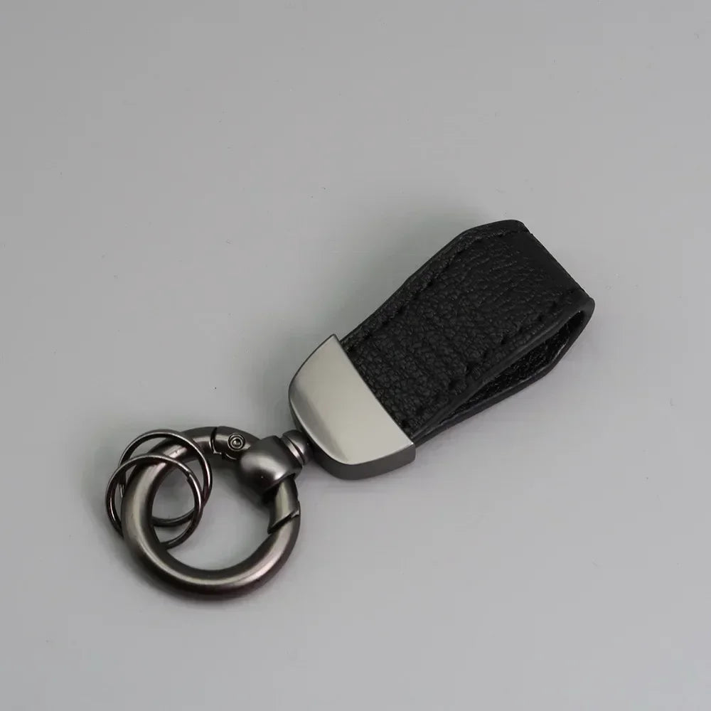 Short Lovely Leather Keychain Vintage Personalized Keyring Custom Logo Name Car Key Holder Chain Laser Engrave Women Charm Gift