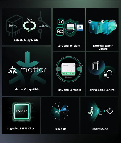 SONOFF MINI R4 Matter MINIR4M Matter Relay Sonoff Mini R4 Extreme Wifi Smart Switch Matter with Alexa Google Home Homekit
