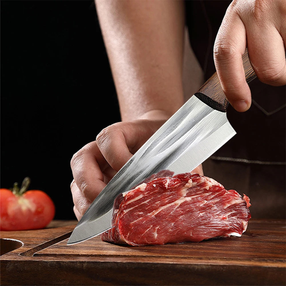 Professional Boning Knife Sharp Meat Cleaver Fish Vegetable Barbecue Slicing Butcher Slaughter Chef Cooking Kitchen Knife
