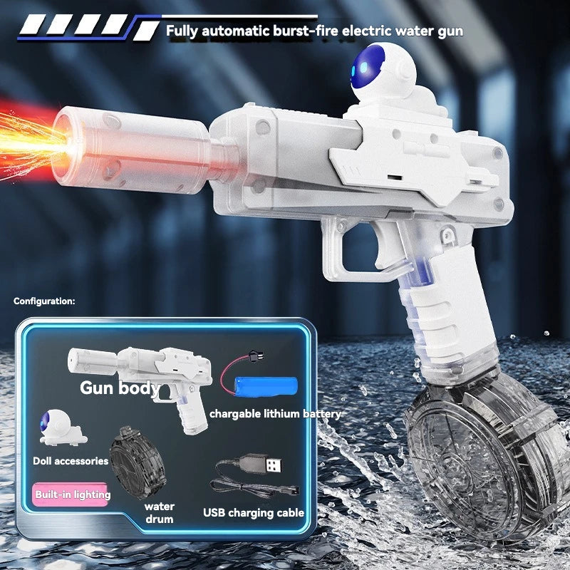 Latest Ice Mouse Electric Water Gun Pulse High Pressure Strong Range, Long Range Continuous Launch Children's Toy Water Splashin