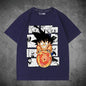 2026 Summer Dragon Ball Oversized T-shirt High Quality  Cotton Goku Manga Panel Print Unisex Retro Casual Tee for Adults Kids