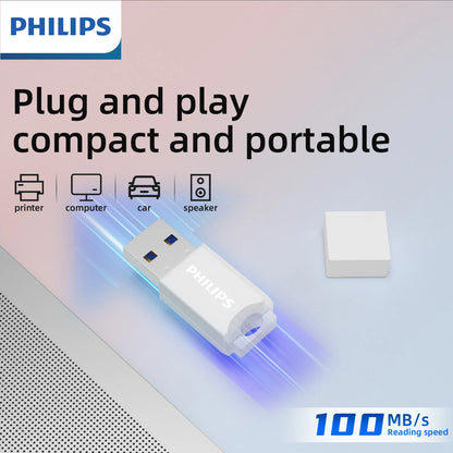PHILIPS Cute 128GB USB Flash Drive Novelty Soft Silicone Memory Stick USB Thumb-Drive Cartoon for PC/Tablets/Mac/Laptop