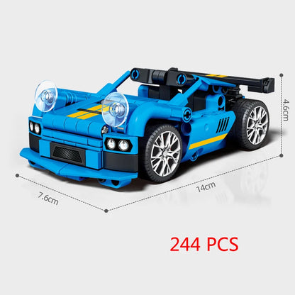 City Speed Racing MOC Car Sports Building Blocks Bricks Classic Rally sport Super Racer Vehicles Christmas gift Technical toys