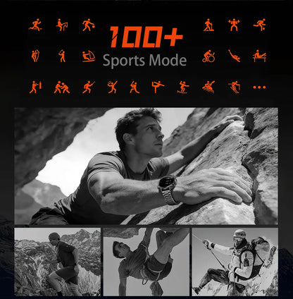 2026 Nowy Wojskowy CZOŁG Smartwatch Połączenia Bluetooth Wodoodporność 10ATM Bateria 1400mAh Monitorowanie Tętna Zegarek Sportowy Outdoor Męski