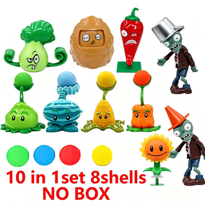 Plants VS Zombies 2 Playset Cactus Peashooter Coconut Cannon Genuine Game Scene Figure Ornaments Soft Silicone Birthday Gift boy