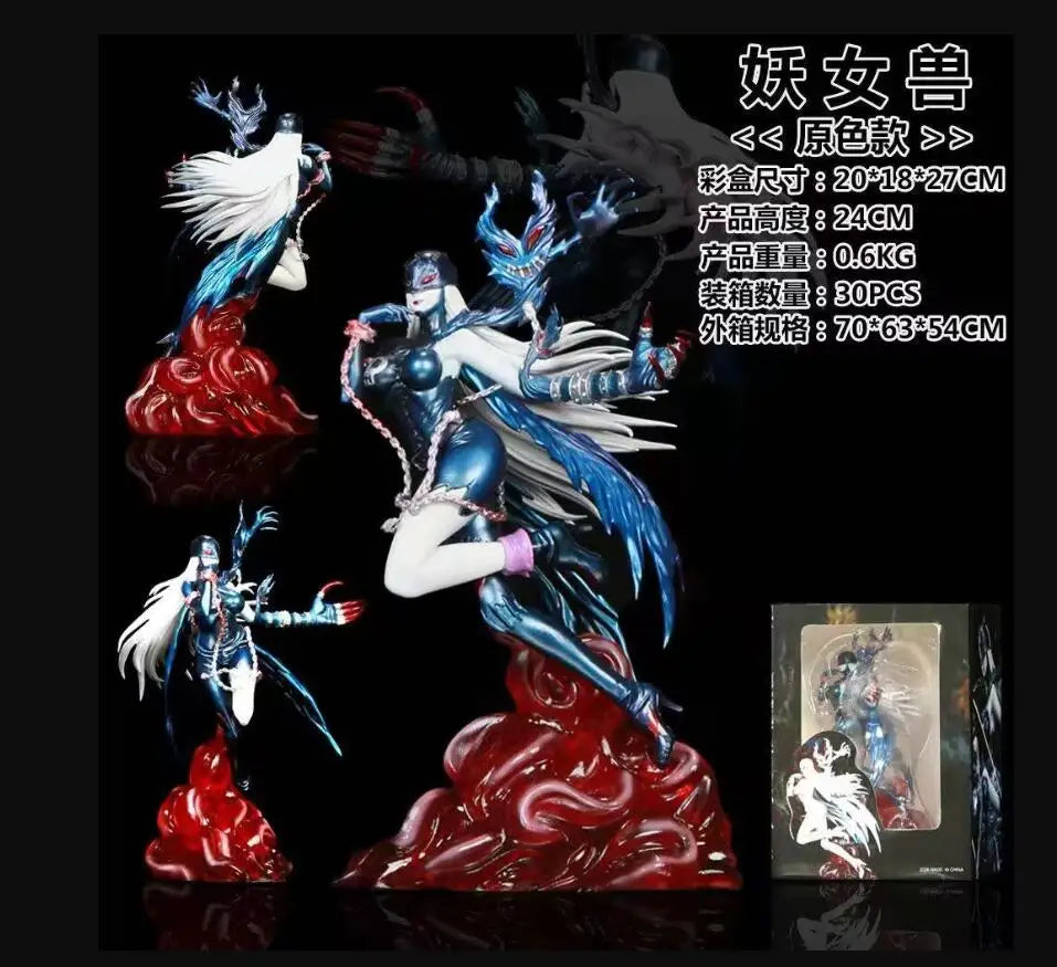 New Lady Devimon Anime Figures Digimon Figure 24cm Model Toys Collection Desk Ornament Pvc Decor Statue Custom Gifts