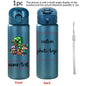 1pc Custom Back to School Game Character Pattern 780ml/26oz Plastic Water Bottle Outdoor Travel Sports Cup
