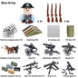 WWII Infantry Military Soldier War National Army Mini Gun armament Models Building Blocks Building Blocks Toys for Kids