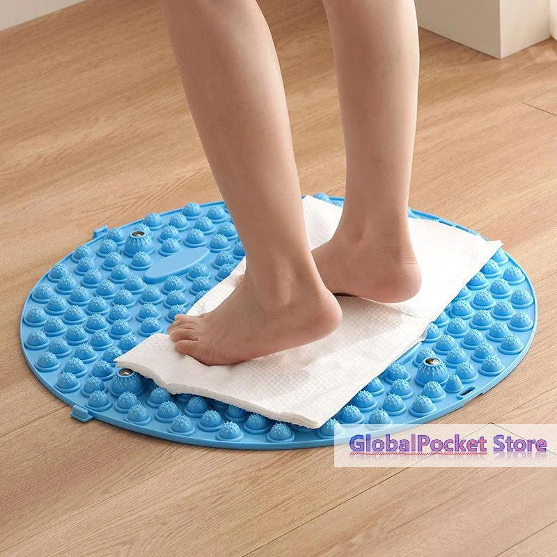 [TG823]Pressure Point Pads Board Foot Massage Acupressure Mat Foot Reflexology Walking Toe Plate Magnetic Acupressure Disc Care