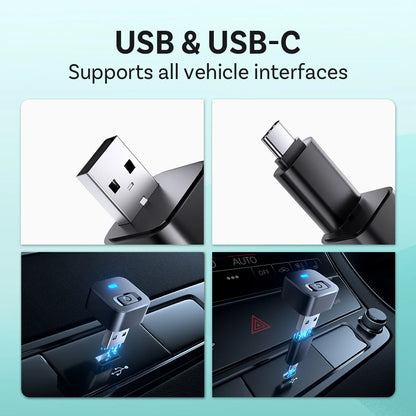 Ottocast Mini Dot 2in1 Wired To Wireless CarPlay Adapter Android Auto Dongle Smart AI Box Auto Connect Plug Play Car Accessories