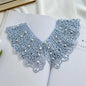 New Fashion Mini Cape Shawl Wrap Decoration Neck Ruff Detachable Lapel Half Shirt Lace Fabric Neckline Fake Collar