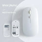 Battery-Powered Wireless Mouse Slim Bluetooth-compatible Computer Mice Portable Cordless Mouse for iPad Laptop Desktop Tablet