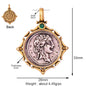 Antique Gold Bronze Beauty Portrait Knight Angel Goddess Coin Medallion Charm Pendant,Necklace Jewelry Accessories Supplies M64