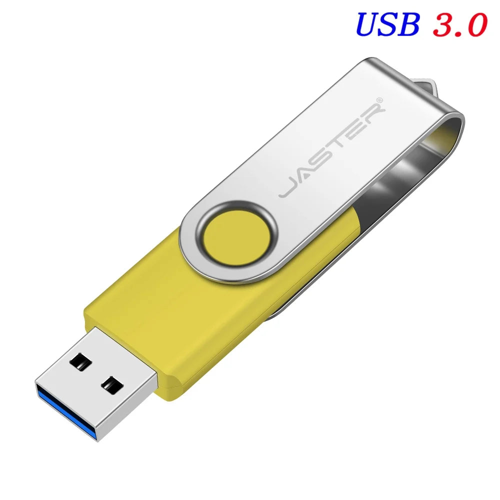 USB 3.0 Pendrive Memory Stick 4GB 8GB 16GB 32GB 64GB Metal USB Flash Drive Pen Drive USB Stick 128GB Rotatable Mini U Disk