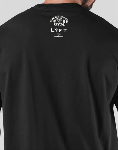 LYFT Jointly Men Running Sports Cotton T-shirt Fitness Bodybuilding Loose Print Shirt Summer Male Jogging Training Gym Clothing