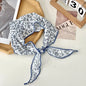 Retro Lace Scarf Sweet Flower Triangle Hair Scarf for Women Hair Band Thin Vintage Kerchief Bohe Flower Ribbon Travel Headwear ﻿