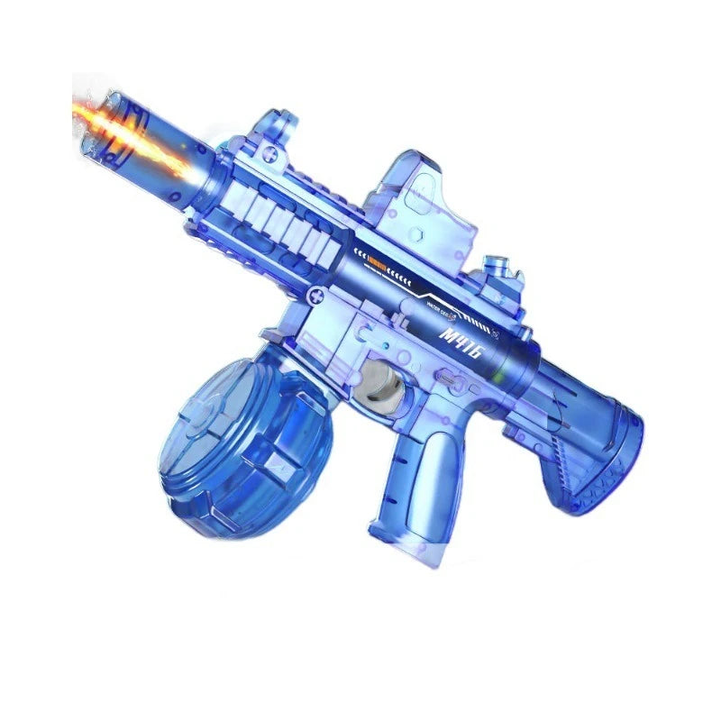2026 new firelight M416 electric water gun children's toy water spray continuous strong range long-range water fight toy