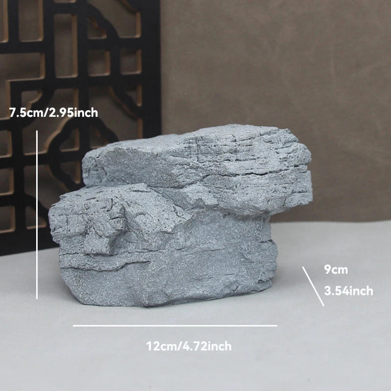 Sandstone Stone Miniature Mountain Fairy Garden Bonsai Rockery Lanscaping Ornaments Aquarium Decoration Accessories Home Decor