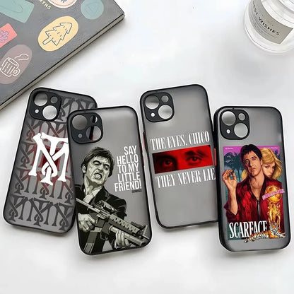 Scarface Tony Montana Phone Case For iPhone 17 16e 16 15 14 13 12 11 Mini Pro Air  Max X XR XSMax 7 8 6 6s Plus Matte Clear Back