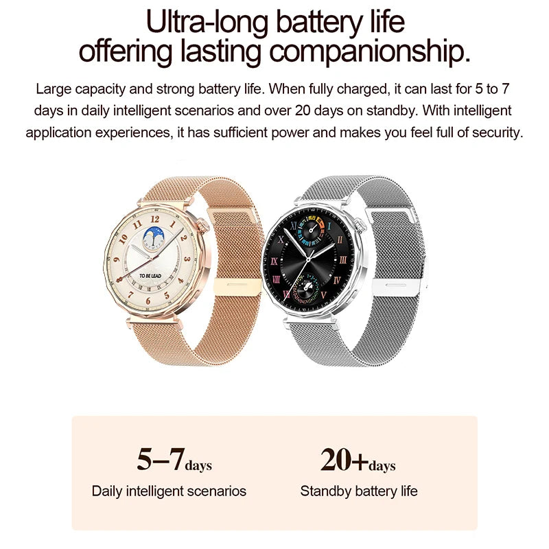 LIGE 2025 Smart Watch Women Full Circle Touch Screen Bluetooth Call Men Smartwatch Waterproof Sport Activity Fitness Watch Women