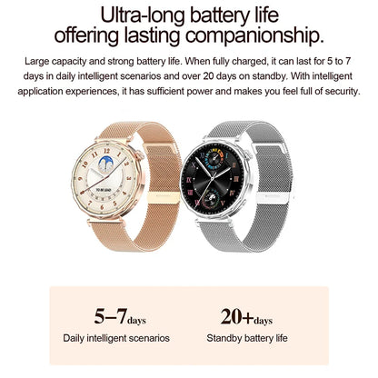LIGE 2025 Smart Watch Women Full Circle Touch Screen Bluetooth Call Men Smartwatch Waterproof Sport Activity Fitness Watch Women