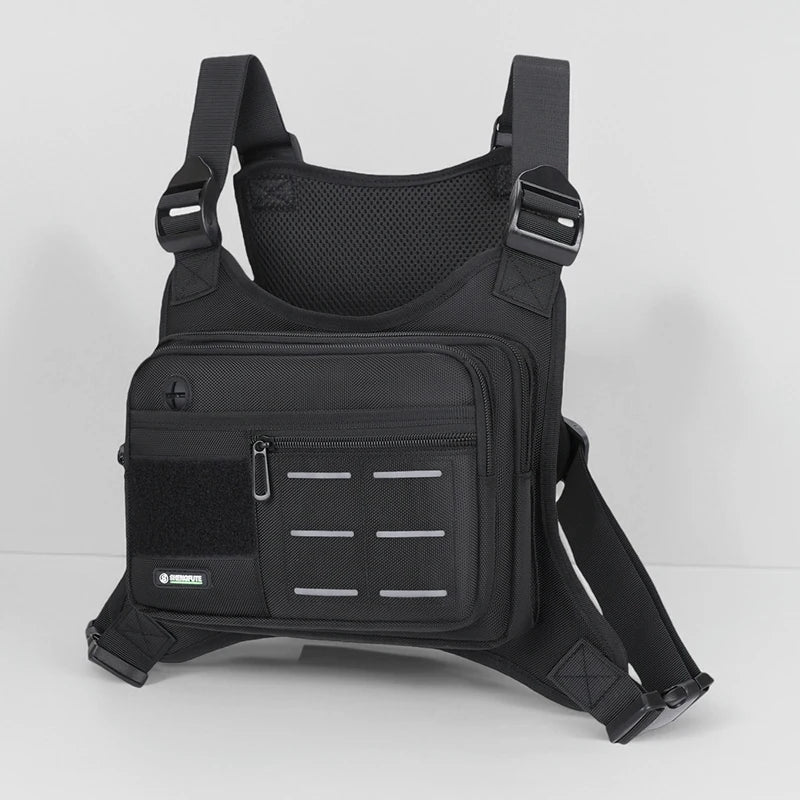 Tactical Chest Rig Bag Men Waterproof Crossbody Harness Vest Molle Pouch Outdoor Hiking Cycling Running EDC Gear Storage Pack