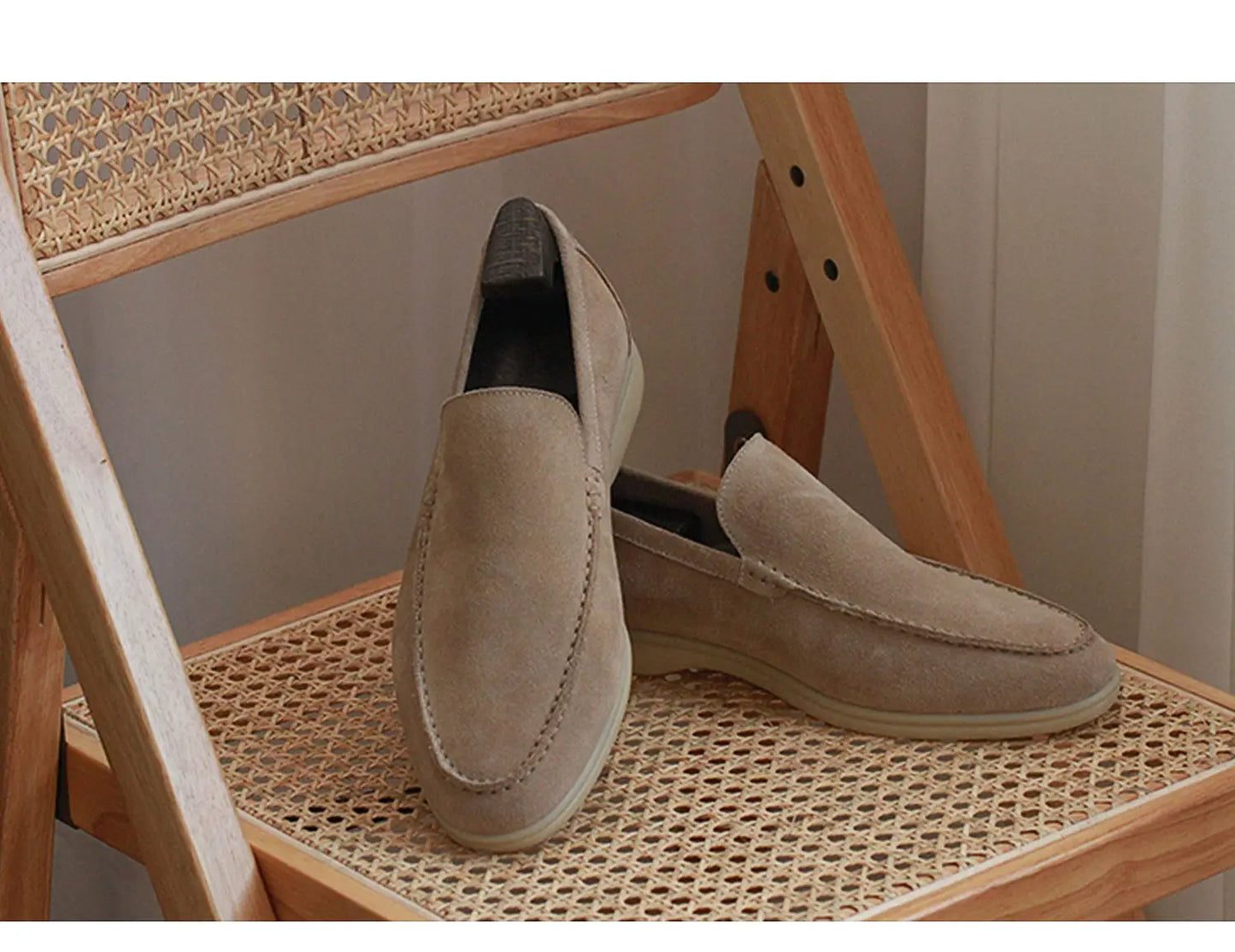 26 Men summer casual loafers made of suede, slip-on pull-on design, easy to wear and take off.LF1246