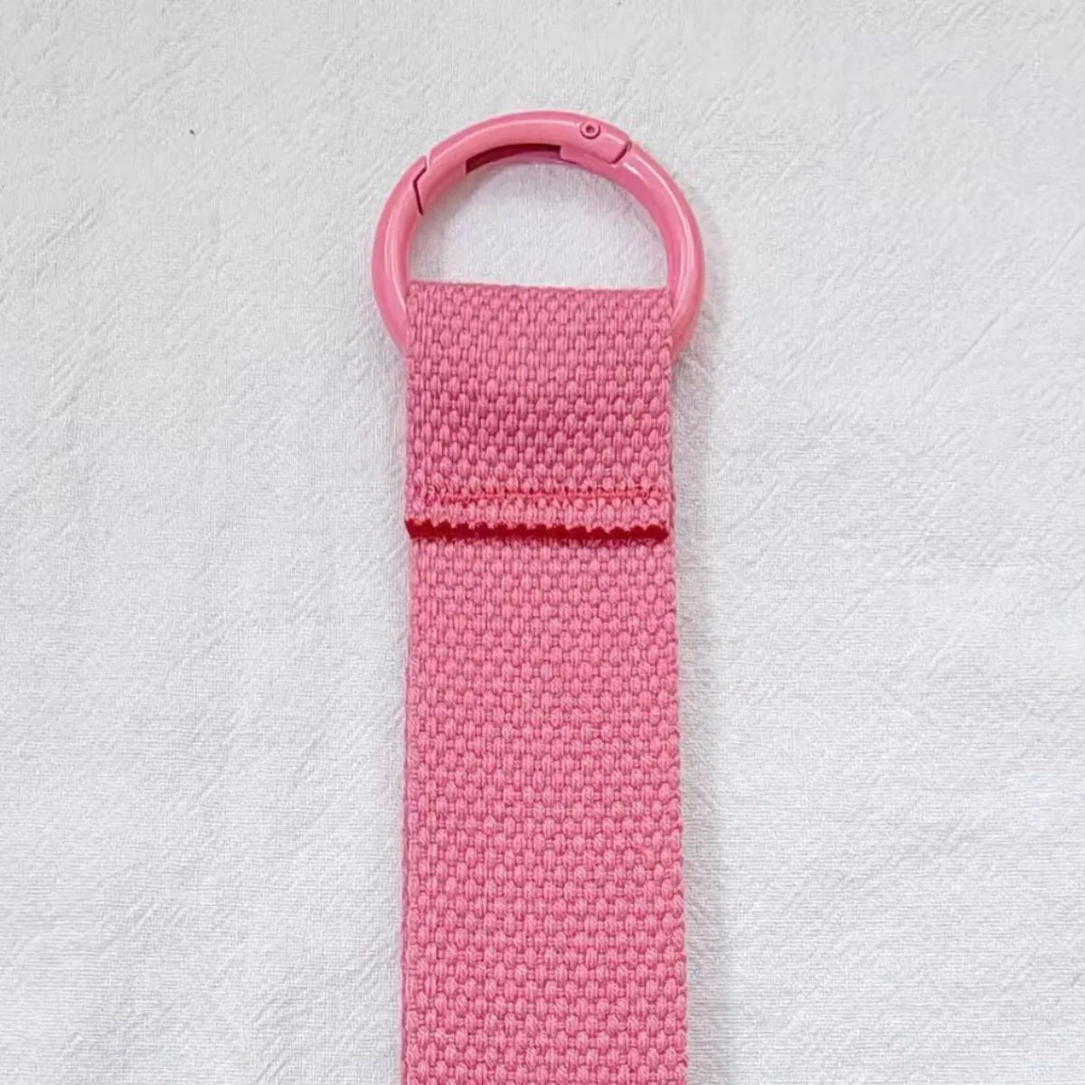 Custom LOGO Keychain Blank Canvas Strap Lanyard Backpack Floating Weave Pendant Personalize  Print Name Webbing Wholesale