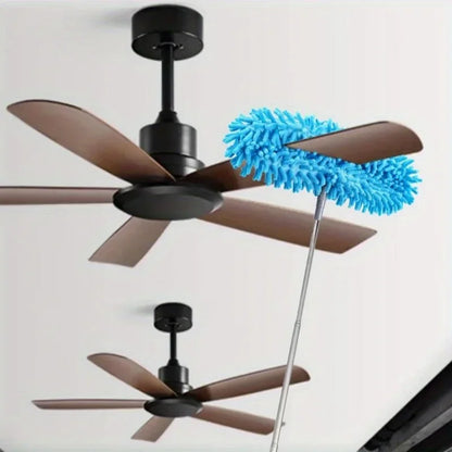 Chenille Duster Retractable High Altitude Cleaning Brush Flexible Ceiling Fan Dust Remover for Home Wall Roof Household Cleaning