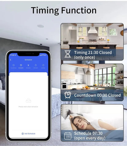 Tuya Smart Wifi Switch RF433Mhz Wireless Light Switch 16A/20A Relay Smart Life App Remote Voice Control With Alexa Google Home