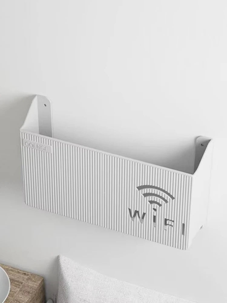 Home Router Storage Box, Wireless WIFI, TV Set-Top Box Wall Mounted Storage Rack, For Living Room, Bedroom Sorting Storage