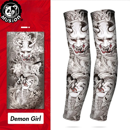 Musion New Seamless Tattoo Sleeves Anti UV Dust Hand Sock Arm Sleeves Fishing Motorcycle Bicycle Unisex Tattoo Sleeve Set A Pair